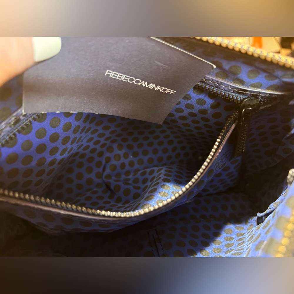 Rebecca Minkoff Classic Mac Purple Python + Black - image 8